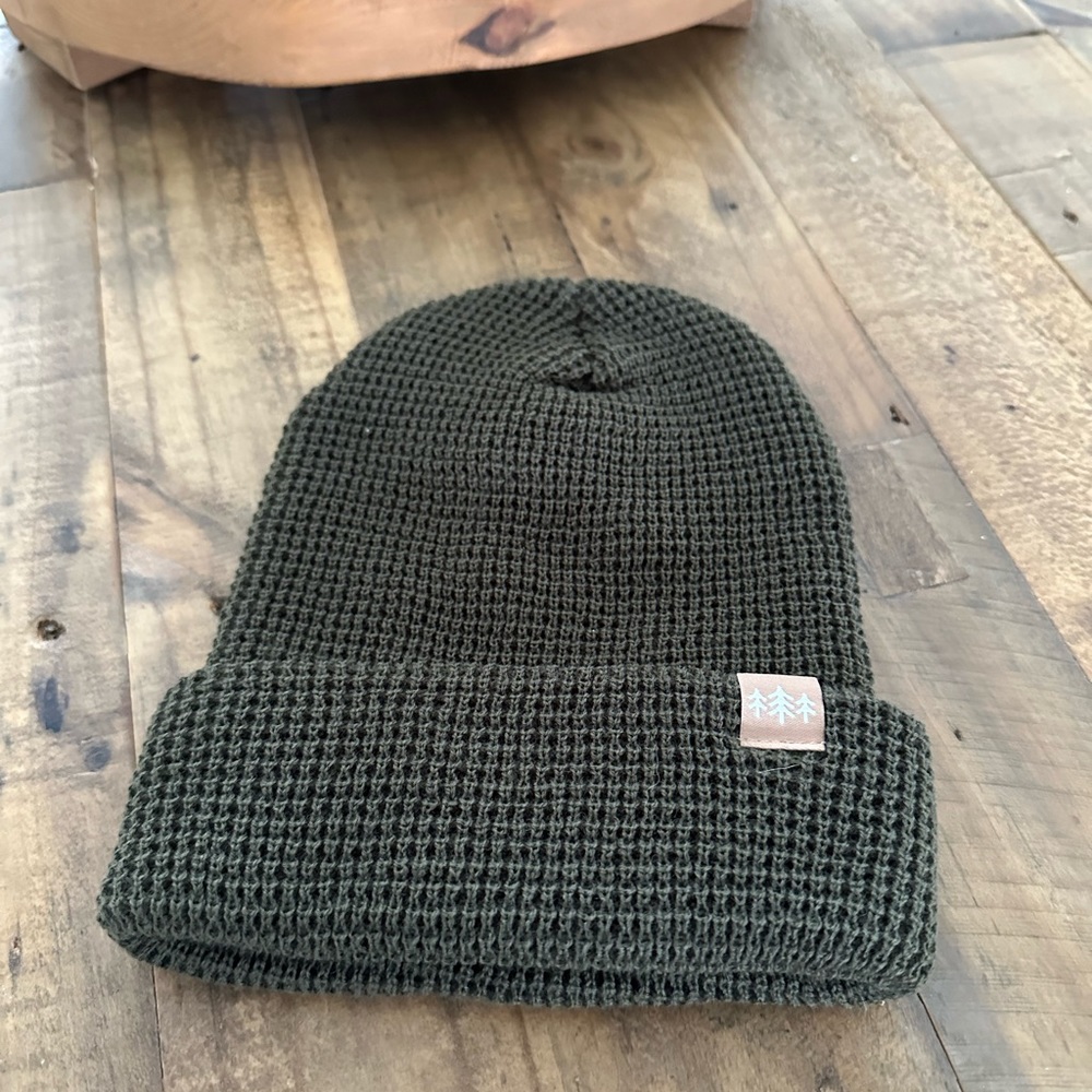 Evergreen Waffle Beanie